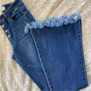 OFFERS OPEN! Women’s flare fringe jeans size 5 waist 26 Tricot High Waist jeans